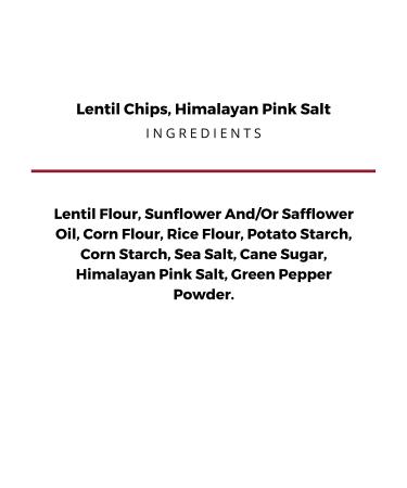 The Daily Crave Lentil Himalayan Pink Salted Chips 4.25 oz - Pack of 8 - Buy Online on GoSupps.com