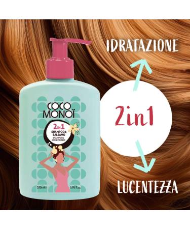  Coco Monoi 2-in-1 Moisturizing and Super Shine Shampoo and Conditioner Coconut and Tiare Flower Scent Soft and Shiny Hair 200ml (Shampoo & Conditioner + Body Scrubs and - Buy Online on GoSupps.com