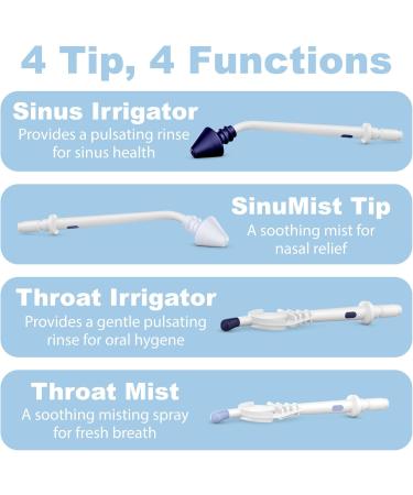 SinuPulse Elite Replacement Throat Irrigator Tip - Premium Attachment for Advanced Oral Hygiene & Irrigation System - Buy Online on GoSupps.com