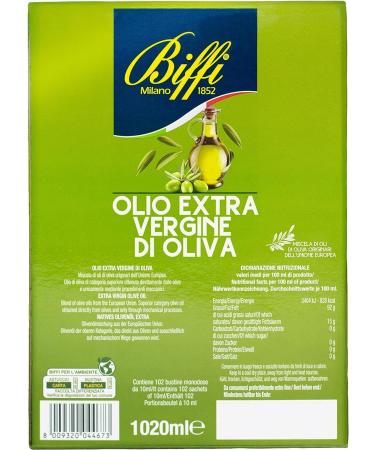  Italian Gourmet E.R. Biffi Extra Virgin Pack of 6 sachets of extra virgin olive oil (102 x 10ml) + 400g Italian gourmet polpa - Buy Online on GoSupps.com