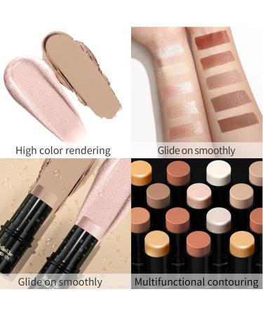 KTouler Contour Highlighter - 3 Colors - Makeup Stick - Cream Blush - Bronzer - Highlighting Shade - Long Lasting and Waterproof - Makeup Stick for Cheek Lips Eyes - Buy Online on GoSupps.com