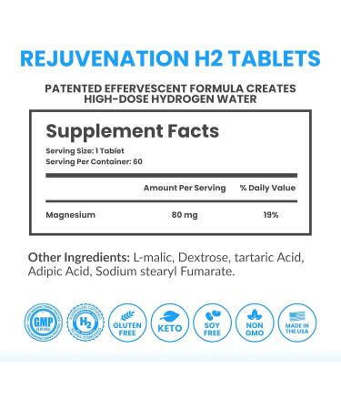 DRINK HRW Rejuvenation Unflavored Molecular Hydrogen Water Tablets (60ct) + Rejuvenation Raspberry Molecular Hydrogen Water Tablets (60ct) - Buy Online on GoSupps.com