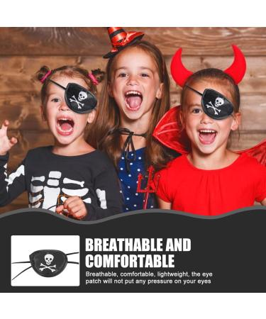 Homoyoyo Single Eye Patch 12pcs - Halloween Pirate Eye Cover & Amblyopia Eye Patches | Cosplay & Lazy Eye Solutions - Buy Online on GoSupps.com