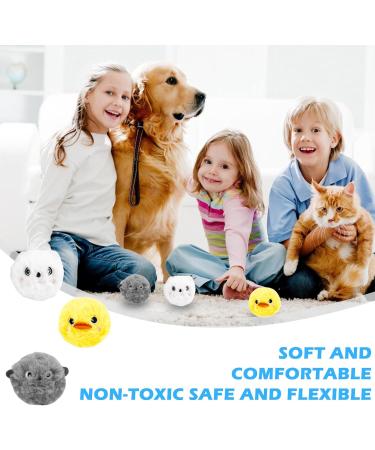 Molbory 3-Piece Plush Cat Balls | Interactive Sound Toy for Kittens | Soft Cat Balls for Play & Engagement - Buy Online on GoSupps.com
