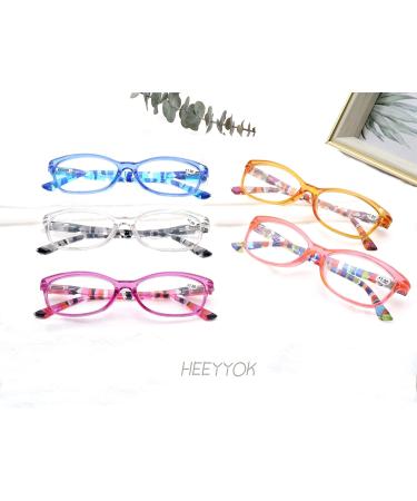 HEEYYOK Stylish Women s Reading Glasses - Multicolor +2.00 Clear Lens with Spring Hinges & Bag - Comfortable & Chic Readers - Buy Online on GoSupps.com