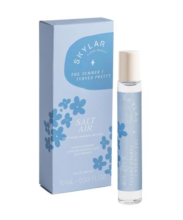 Skylar The Summer I Turned Pretty Salt Air Eau de Perfume - Hypoallergenic & Clean for Women Men Vegan Safe Sensitive Skin Fresh with Notes of Driftwood Sea Seaweed SITP Salt Air 0.33 Fl Oz (Pack of 1)