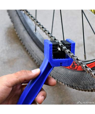Motorcycle & Bicycle Chain Cleaner Brush - Heavy-Duty Wheel Cleaning Tool for Mountain Bike Kit - Degreaser & Lube Chain Cleaning Brush - Buy Online on GoSupps.com