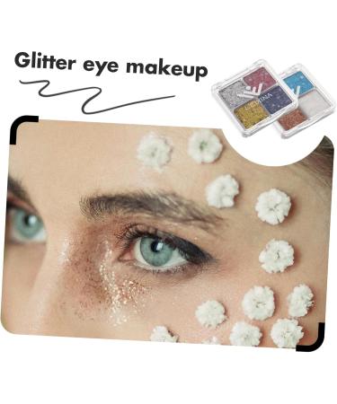 Gogogmee 2pcs Glitter Eye Makeup Sparkle Eyeshadow Eye Shadow Makeup Eyeshadow Palette Makeup Eyeshadow Plate - Buy Online on GoSupps.com