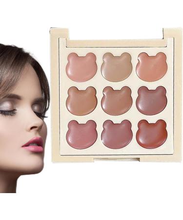 Lip Gloss Palette 9 Shades of Moisturizing Makeup for Women Makeup for Women - Matte Finishes - Versatile High Pigmentation Shades for Dating Party & School - Buy Online on GoSupps.com