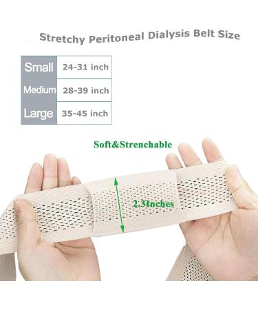 Peritoneal Dialysis Belt for Men & Women - Comfortable PD Catheter & Feeding Tube Holder - Beige Size S - Buy Online on GoSupps.com