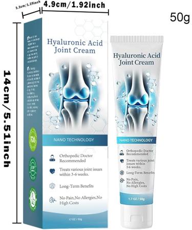 1 Packs Hyaluronic Acid Joint Repair Cream 50g Hyaluronic Joint Creams Cr me R paratrice Gel Longue Dur e Apaisant Articulations Et Corps Pour Femmes Hommes Adultes S niors - Buy Online on GoSupps.com