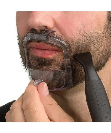 Men's Goatee Shaving Template with 5 Sizes Beard Guide Shaper - Styling & Trimming Stencil for Mustache, Hairline, and Edging - Buy Online on GoSupps.com