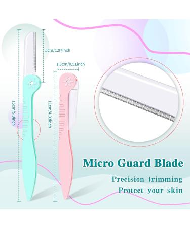 4-Piece Foldable Eyebrow Razor Set for Women & Men | Facial Hair Remover & Shaver - Buy Online on GoSupps.com