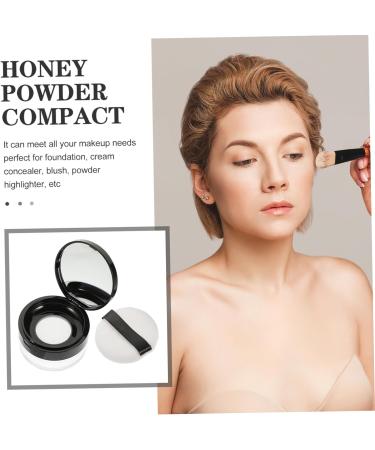 HAPINARY 1 Set makeup foundation highlighter filling Fashion female powder holder powder puff box powder puff with storage mini face powder loose powder face powder jars Compact - Buy Online on GoSupps.com