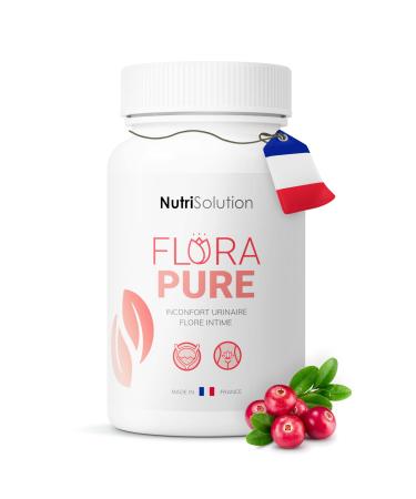 NutriSolution FloraPure Advanced Urinary Health Support - Natural Blend Cranberry D-Mannose & Pilosella - Promotes Blending of the Bladder and Urinary Well-Being - 60 Capsules - Made in France (1)