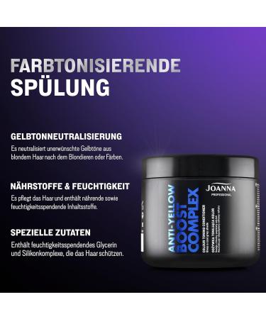  Joanna JOANNA Professional Boost Anti Yellow Complex 500g - Shampoo & Conditioner for Women - Colour Enhancement - Neutralizes Unwanted Yellow Tones - Buy Online on GoSupps.com