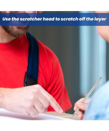 Sibba Lottery Scratcher Ticket Set - 4 Metal Label Scrapers & Cuticle Pushers | Reusable Nail Tools for Gel Polish Removal & Massaging  - Buy Online on GoSupps.com