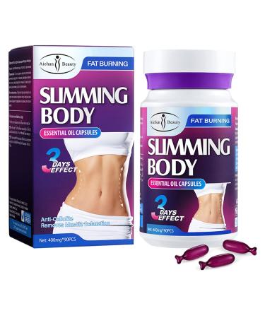 AICHUN BEAUTY Slimming Body Essential Oil Capsules Anti-Cellulite Removes Muscle Relaxation Fat Burning 400mgx90pcs