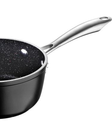 MasterPRO - Vital Forged Aluminum 1.2 Quart Saucepan - Durable Quick Heating Pan with Stainless Steel Handle - Durable Cookware for All Stove Types - Dishwasher Safe - Buy Online on GoSupps.com