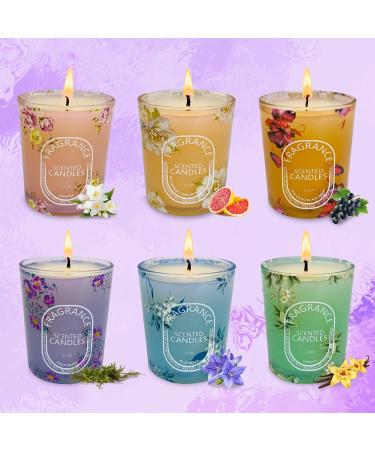 Scented Candles Gift Set - 6 Best Aromatherapy Scents | Long Lasting Soy Wax | Ideal for Home & Gifts - Buy Online on GoSupps.com