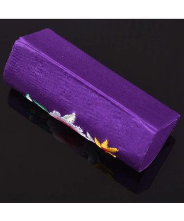 Fcuajdkq Women's Floral Embroidered Lipstick Case Purple - Buy Online on GoSupps.com