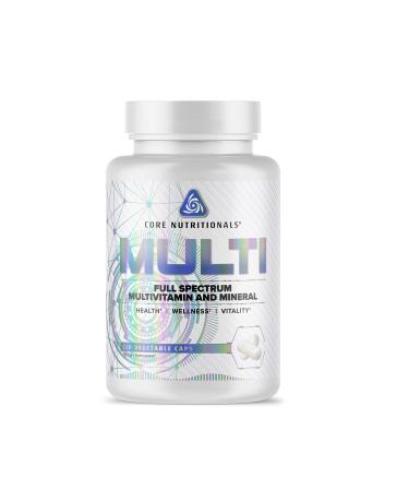 Core Nutritionals Multi Full Spectrum Multivitamin | Full Daily Serving of Key Vitamins & Minerals | Spectra Antioxidant Blend | 120 Vegetable Capsules
