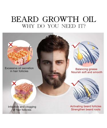 Best Bart Growth Oil for Men | Hair & Beard Growth Essence | Mustache & Face Hair Care - Aibyks 1 fl oz - Buy Online on GoSupps.com