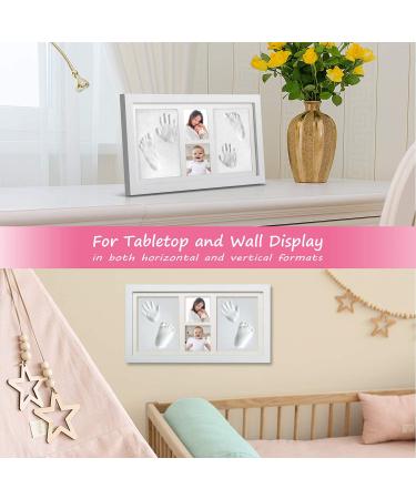 BABY HAND & FOOTPRINT KIT | Nursery Memory Art Frames | 1200g Clay | Best Shower Gifts for Newborn Twins & New Moms - Buy Online on GoSupps.com
