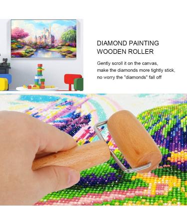 LEOBRO 5D Diamond Painting Tools Wooden Roller - 2 in 1 Design for Rhinestone Embroidery, Craft Clay & Pottery - Buy Online on GoSupps.com