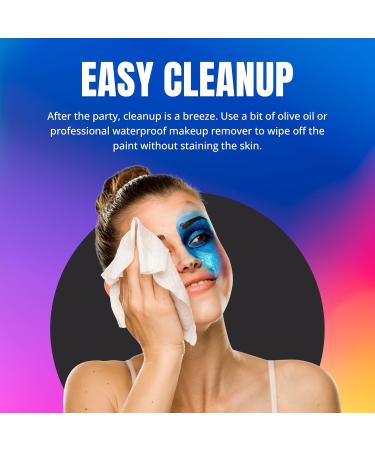 Professional Face Painting Palette | Cruelty-Free & Vegan Water Based Makeup Kit | 8 Colors for Theatre SFX & Halloween - Ships Internationally - Buy Online on GoSupps.com