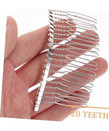 Angoily 20 Silver Wire Comb Metal Hair Clips for Women Headwear for Women Side Comb Clip Metal Hair Clip Comb Hair Combs for Women Decorative Metal Dog Comb Accessories Wedding Dress Bride - Buy Online on GoSupps.com