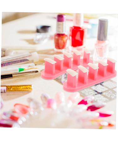 minkissy 2 Boxes Tip Stand for Nails Tip Display Stand Nail Training Rack Nail Practice Rack Base Triple - Buy Online on GoSupps.com