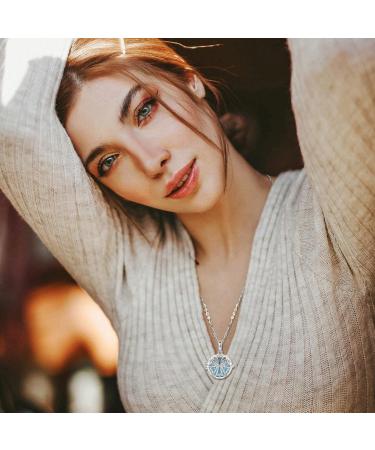 INFUSEU Charm Essential Oil Diffuser Necklace - Aromatherapy Jewelry for Women & Girls with Butterfly Pendant & 7 Lava Stones for Anxiety Relief - Buy Online on GoSupps.com