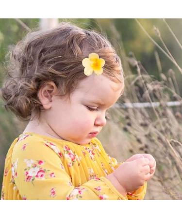 Flower Clips | Cute Hawaiian Flower Hair Clips Strong Hold Hair Clips Flower Fashionable Hair Accessories For Thick Thin Hair Women Girlsl Gradient custard - Buy Online on GoSupps.com