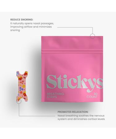 Breathing Strips for Snoring - Nose Strips for Enhanced Sleep - Ideal for Small Noses (Pink Patterned) - Shop Internationally - Buy Online on GoSupps.com