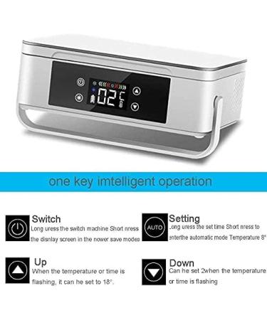 Insulin Cooler Travel Case 2 8 Diabetic Insulin Vial Carrying Case Portable Medicine Refrigerator with Refrigeration Space: 220 * 150 * 70mm for Car/Travel/Home- Multiple Charging Modes 2*Battery - Buy Online on GoSupps.com