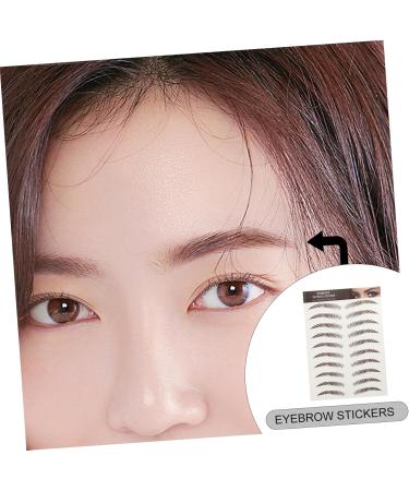 Housoutil Fake Eyebrow Stickers 9 sheets Stickers Sticker Transfer Artificial Eyebrow Hairlike Temporary Transfers Shaping False - Buy Online on GoSupps.com