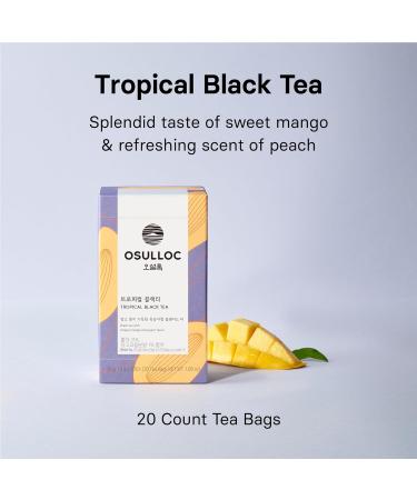 Osulloc Tropical Black Tea - Premium Mango Peach Blend 20 Tea Bags (30g) - International Shipping Available - Buy Online on GoSupps.com