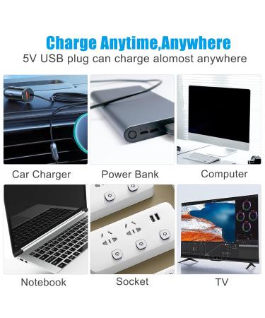 QOCO Charger for Water Flosser Kit - Replacement USB Charging Cable for Waterpik, Hangsun, Pecham - Compatible with WP450EC WP462EC GS8-1 Power Adapter - Buy Online on GoSupps.com