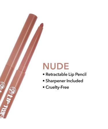 W7 Lip Twister Lip Liner - Pigmented Duo-Ended Nude Lip Makeup with Sharpener | Professional Shaping & Defining | Cruelty-Free for Women - Buy Online on GoSupps.com