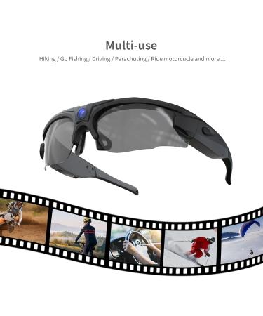Hereta HD 4K WiFi Camera Sunglasses | DVR Polarized Glasses with UV400 | Sport Outdoor Video Recording | iOS & Android Compatible | Up to 256GB TF Card Support - Buy Online on GoSupps.com