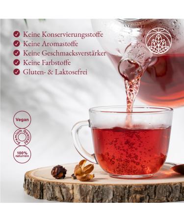 Buy Monte Nativo Hibiscus Tea (300g) - 100% Pure Dried Hibiscus Flowers - Herbal Tea Gift - Best Karkade Fruit Tea Online - Buy Online on GoSupps.com