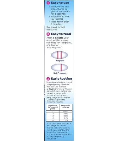 Clearblue Early Detection Pregnancy Test - 2 Pack - Buy Online on GoSupps.com