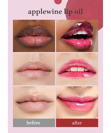 NOONI Appleseed Lip Oil Quartet - Appleberry, Appleplum, Applecherry & Applewine | Apple Seed Oil for Chapped Lips - 28pc Gift Set - Buy Online on GoSupps.com