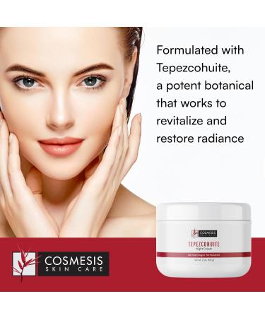Cosmesis Skincare Tepezcohuite Night Cream | Mexican Origins - Rejuvenating Face Cream 2fl oz - Buy Online on GoSupps.com