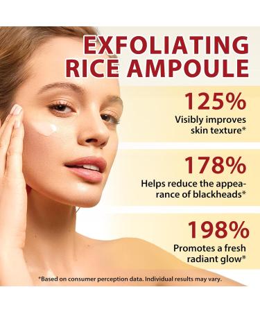 ikzee 2 pieces Peel Shot Glow Rice Ampoule Duo with niacinamide and arbutin Pure Skin Peel Shot gentle peeling rice peeling face depth effective hydration rice peel glow serum 100 ml 2PACK rice exfoliant - Buy Online on GoSupps.com