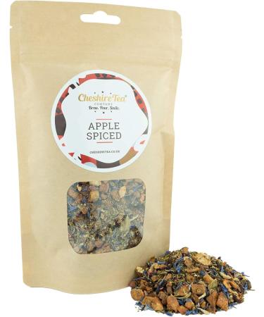 Cheshire Tea Company Premium Apple Spiced - 100g Ethically Sourced Loose Leaf Fruit Infusion Tea Leaves - Buy Online on GoSupps.com