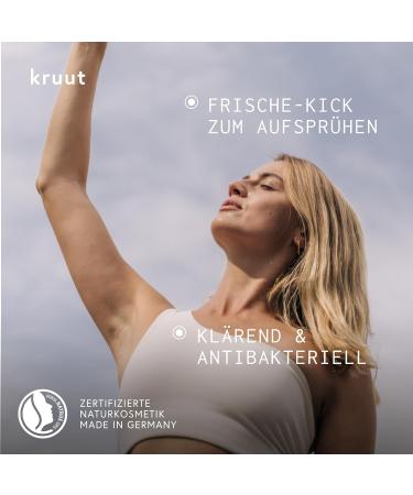 Kruut Fresh Start Hydrolat Organic 50 ml - 100% Natural Facial Toner with Peppermint - Cleanses and Revitalises on the Skin - Buy Online on GoSupps.com