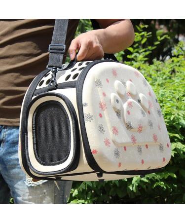 Yimidear Breathable Folding Outdoor Pet bag for Dog Cat Comfort Travel Medium Size Pet Carrier (Beige) - Buy Online on GoSupps.com