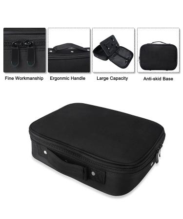 Noverlife Black Hairdressing Tools Bag - Large Capacity Hair Stylist Organizer for Clippers, Scissors, Trimmer - Travel-Friendly Storage Case - Buy Online on GoSupps.com